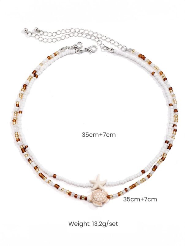 Beach Starfish Shell Necklace - Image 5