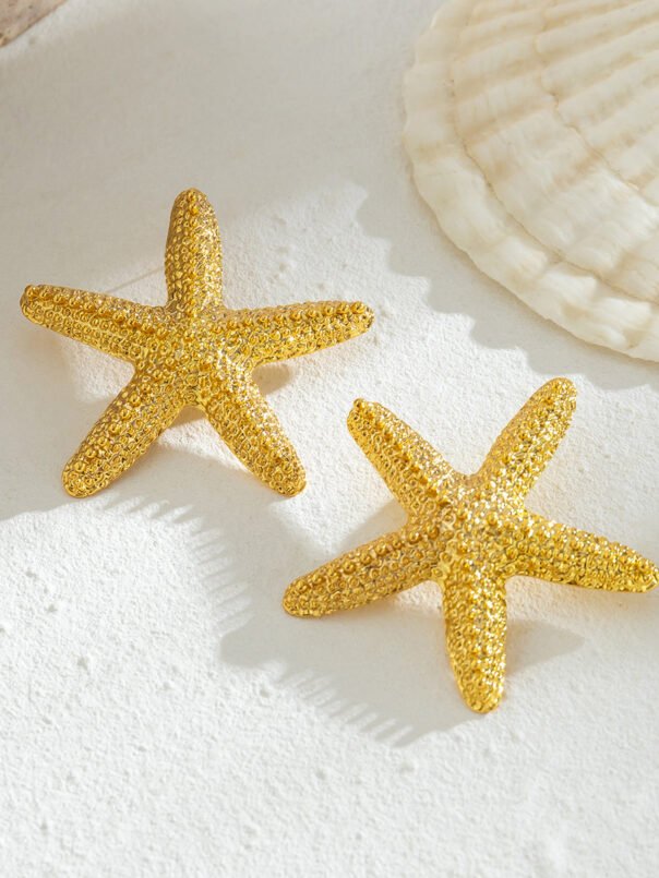 Santorini Starfish Necklace ~ Gold - Image 2