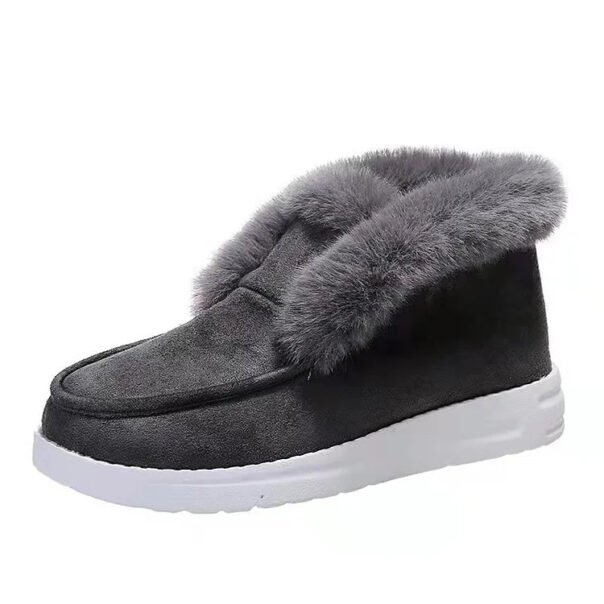Casual Fashion Fur Lining Ankle Snow Boots - Image 6