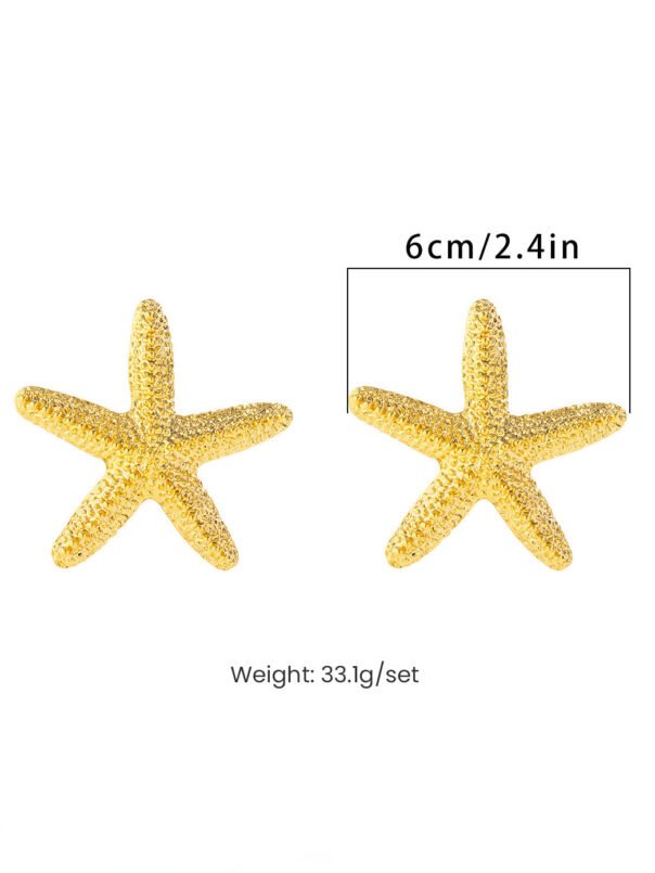 Santorini Starfish Necklace ~ Gold - Image 4