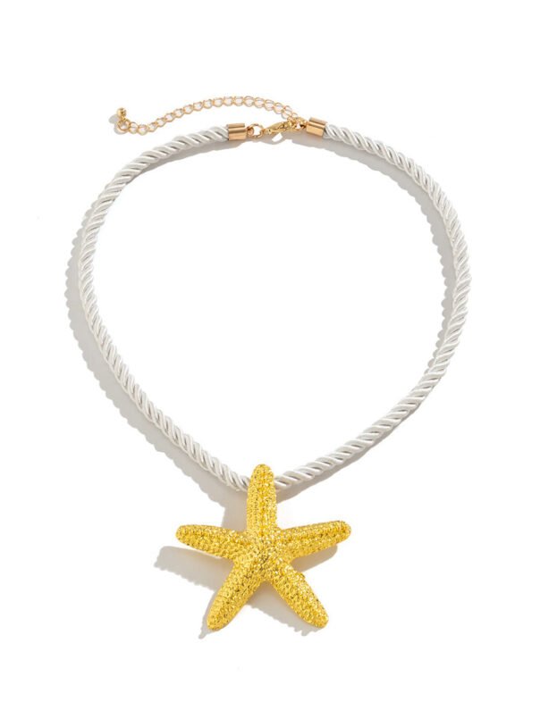 Santorini Starfish Necklace ~ Gold - Image 7
