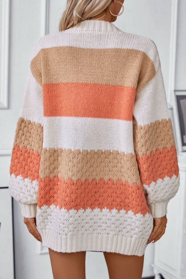 retro single breasted loose sweater Cardigan - Image 5
